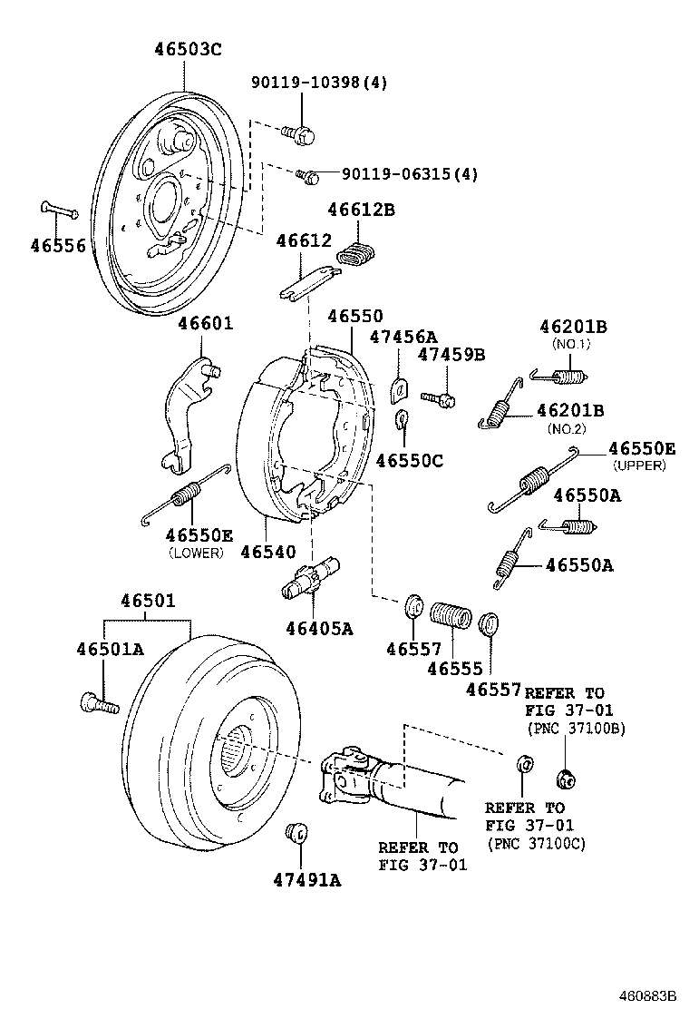 46464-36030 PLATE, CABLE CLAMP SUPPORT product image