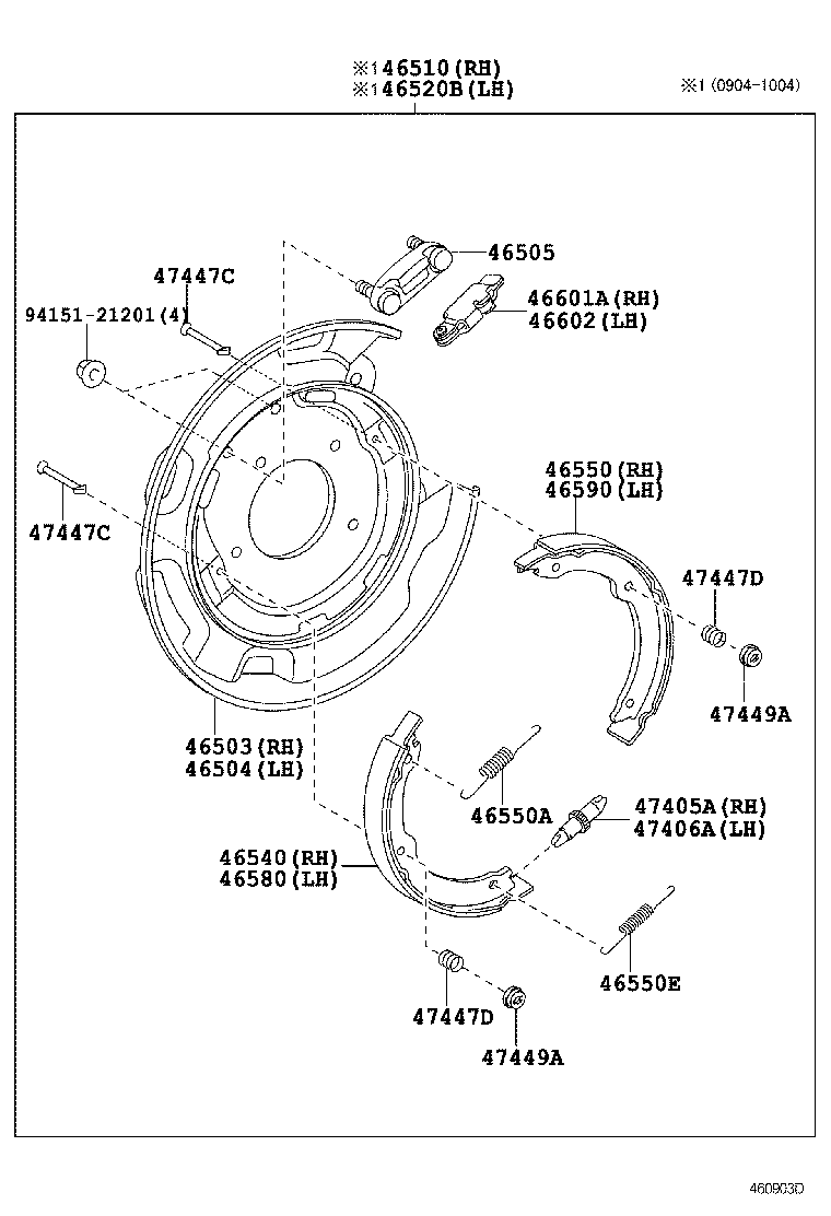 46451-0C010 BRACKET, CABLE SUPPORT product image