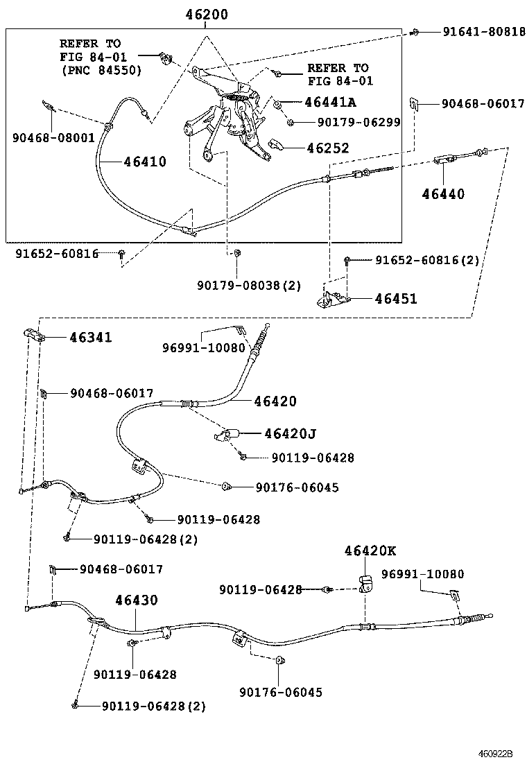 46200-06060 PEDAL ASSY, PARKING BRAKE CONTROL product image