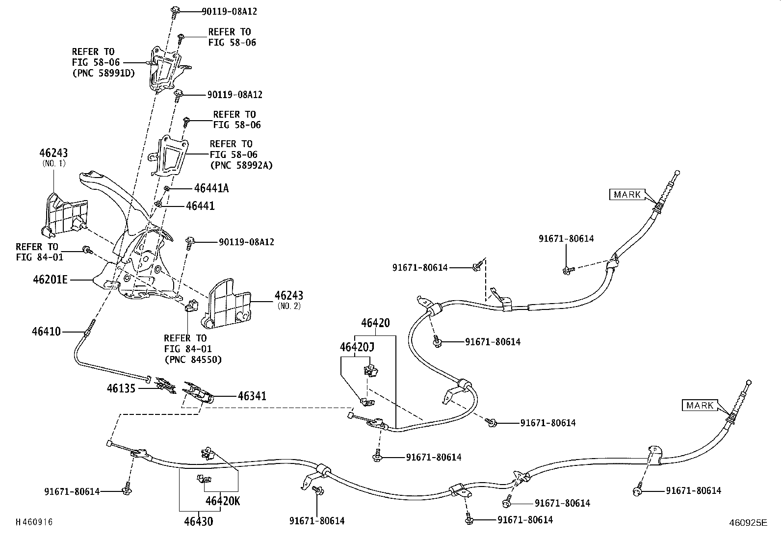 46243-12041 COVER, PARKING BRAKE LEVER product image