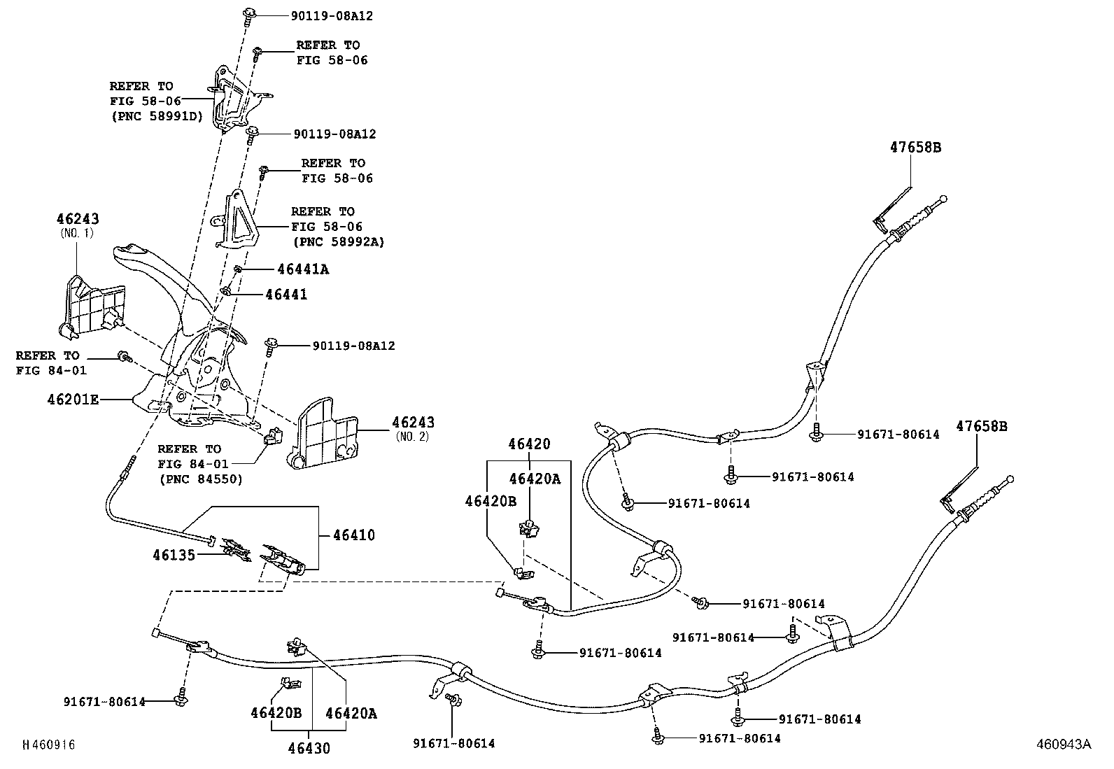 46243-02040 COVER, PARKING BRAKE LEVER product image