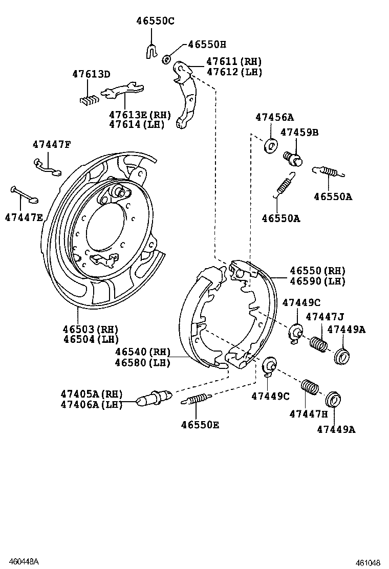 46200-28080 PEDAL ASSY, PARKING BRAKE CONTROL product image