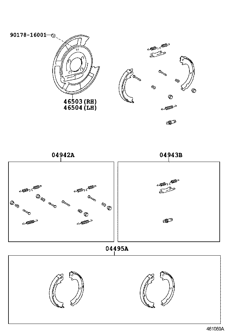 46410-0F020 CABLE ASSY, PARKING BRAKE, NO.1 product image