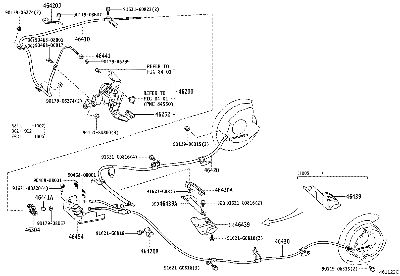 46210-35061 PEDAL ASSY, PARKING BRAKE CONTROL product image