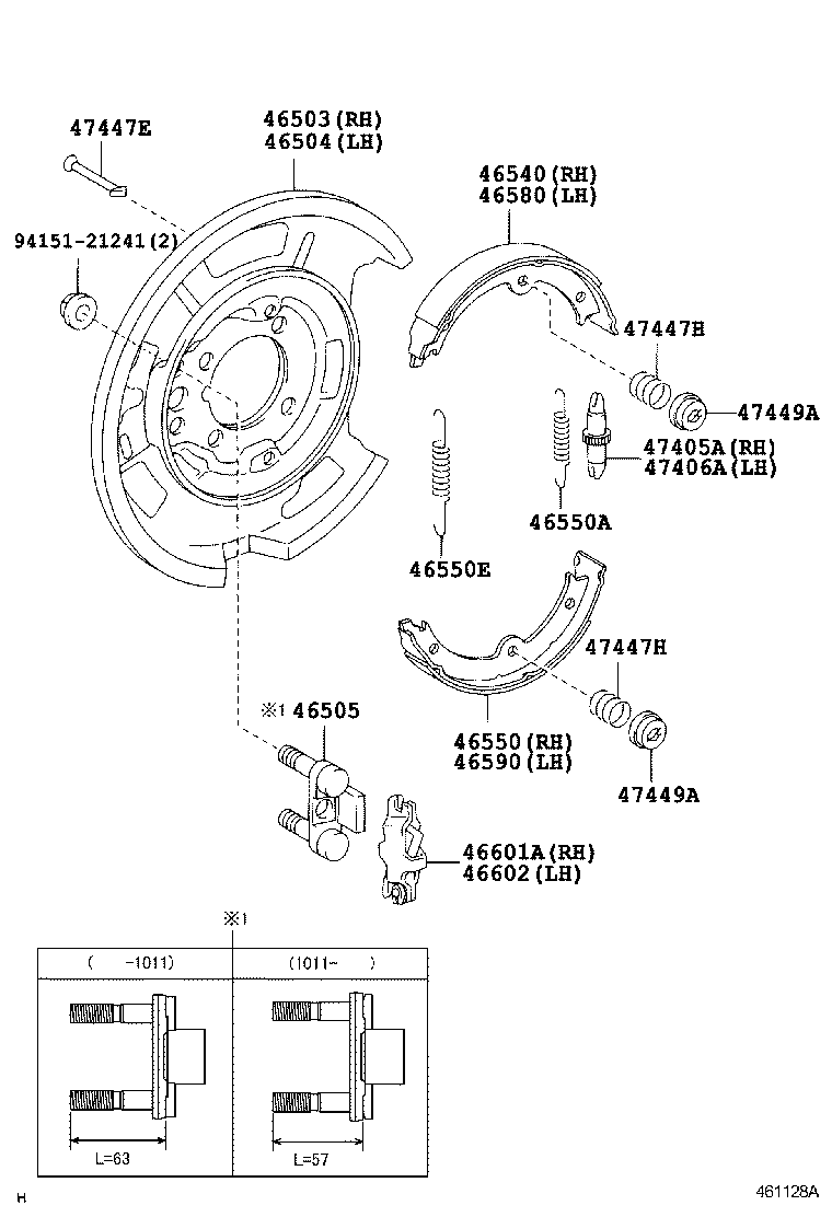 46209-0N020-E0 CABLE SUB-ASSY, PARKING BRAKE RELEASE product image
