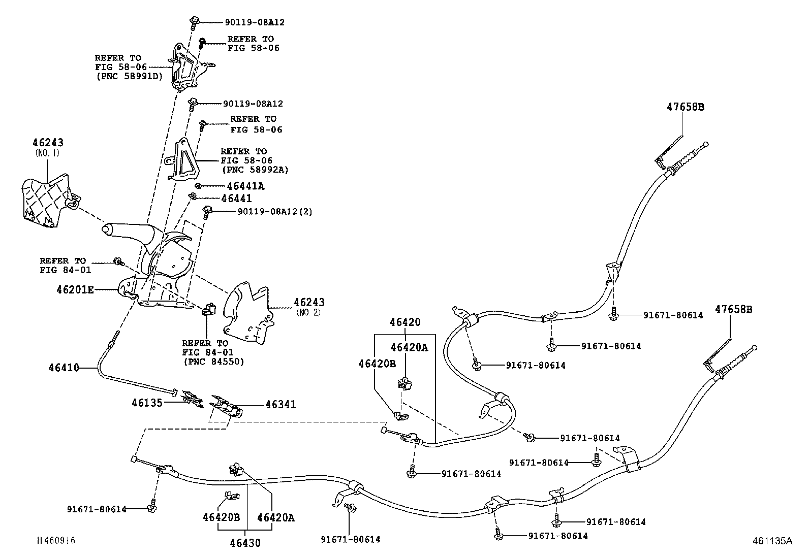 46243-02040 COVER, PARKING BRAKE LEVER product image