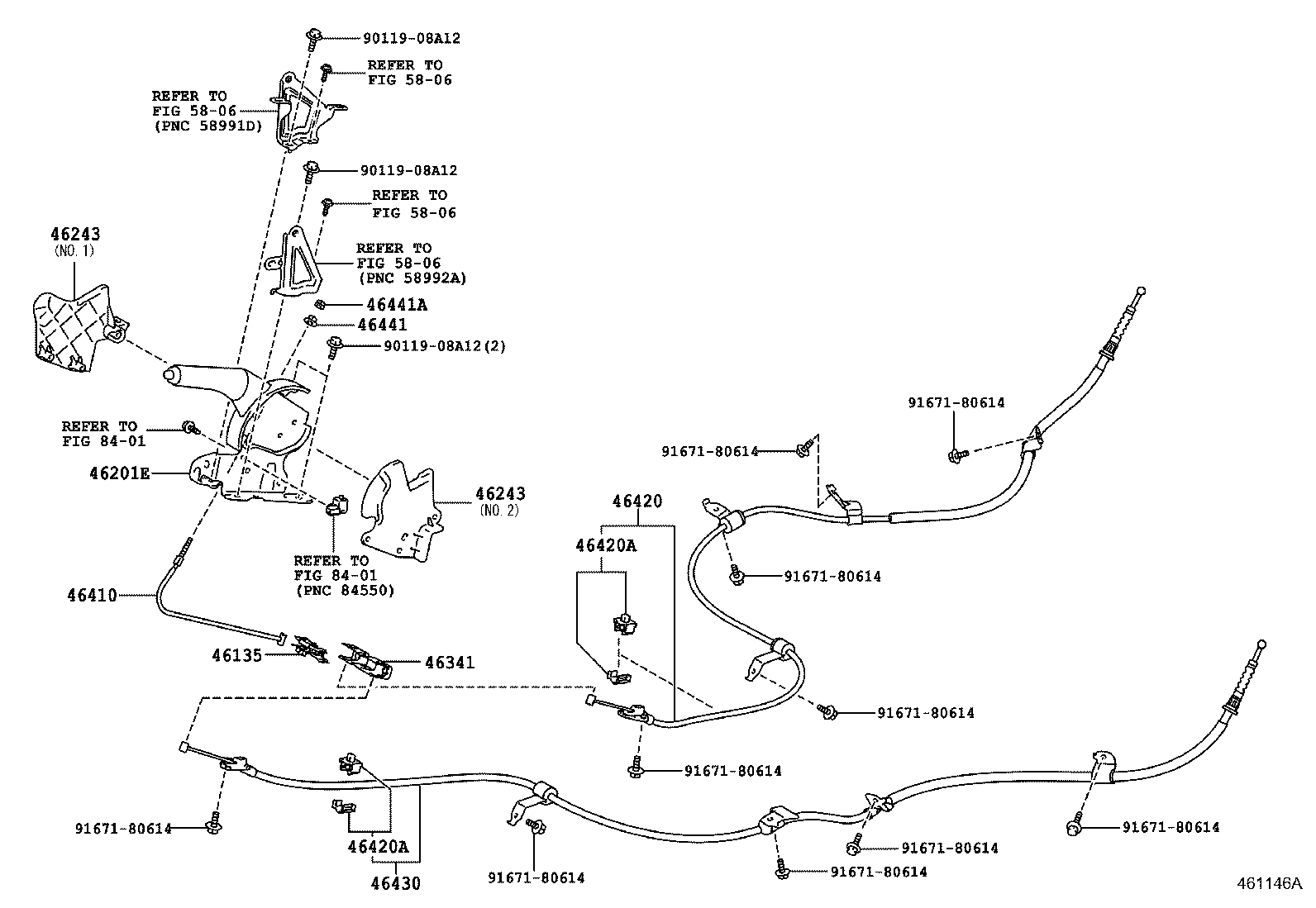 46243-02040 COVER, PARKING BRAKE LEVER product image