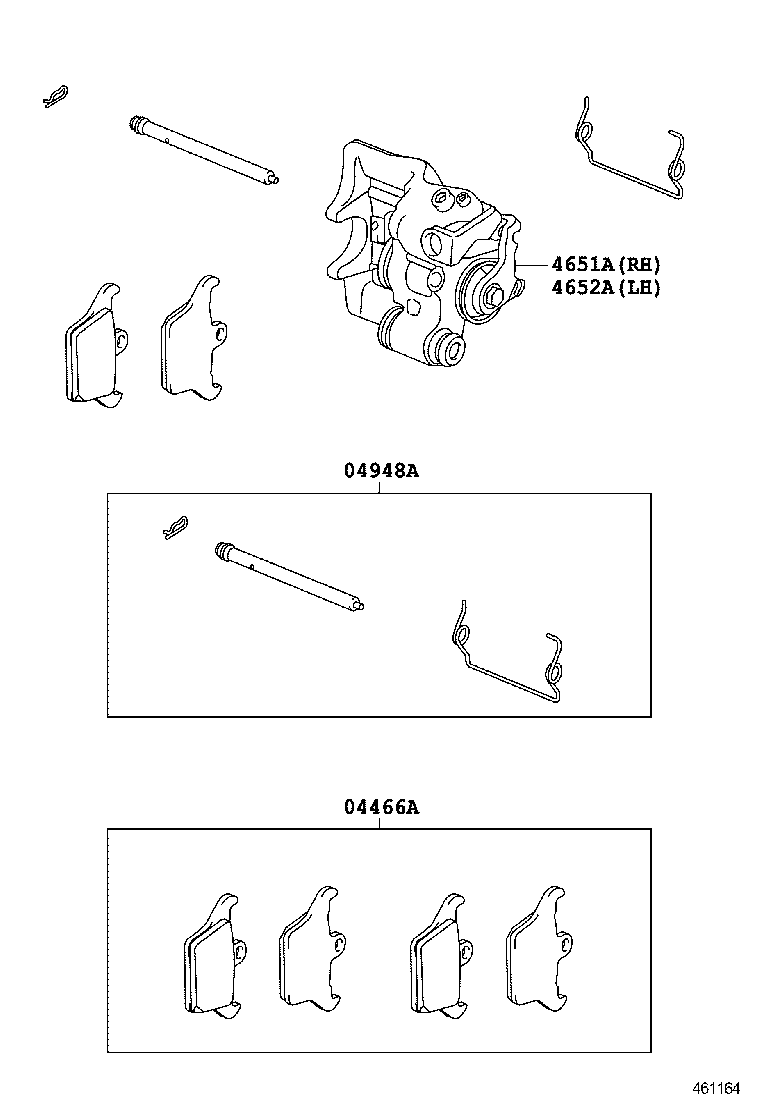 46451-77020 BRACKET, PARKING BRAKE CABLE SUPPORT, NO.2 product image