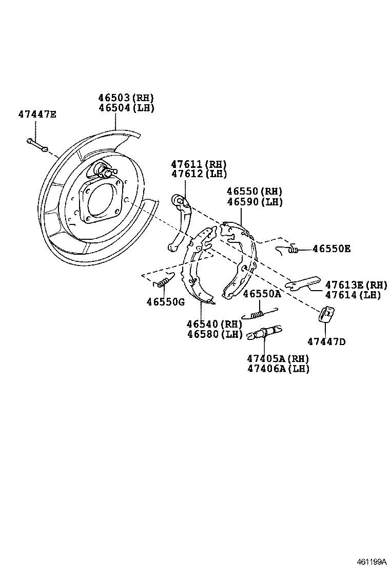 46451-06020 BRACKET, CABLE SUPPORT product image