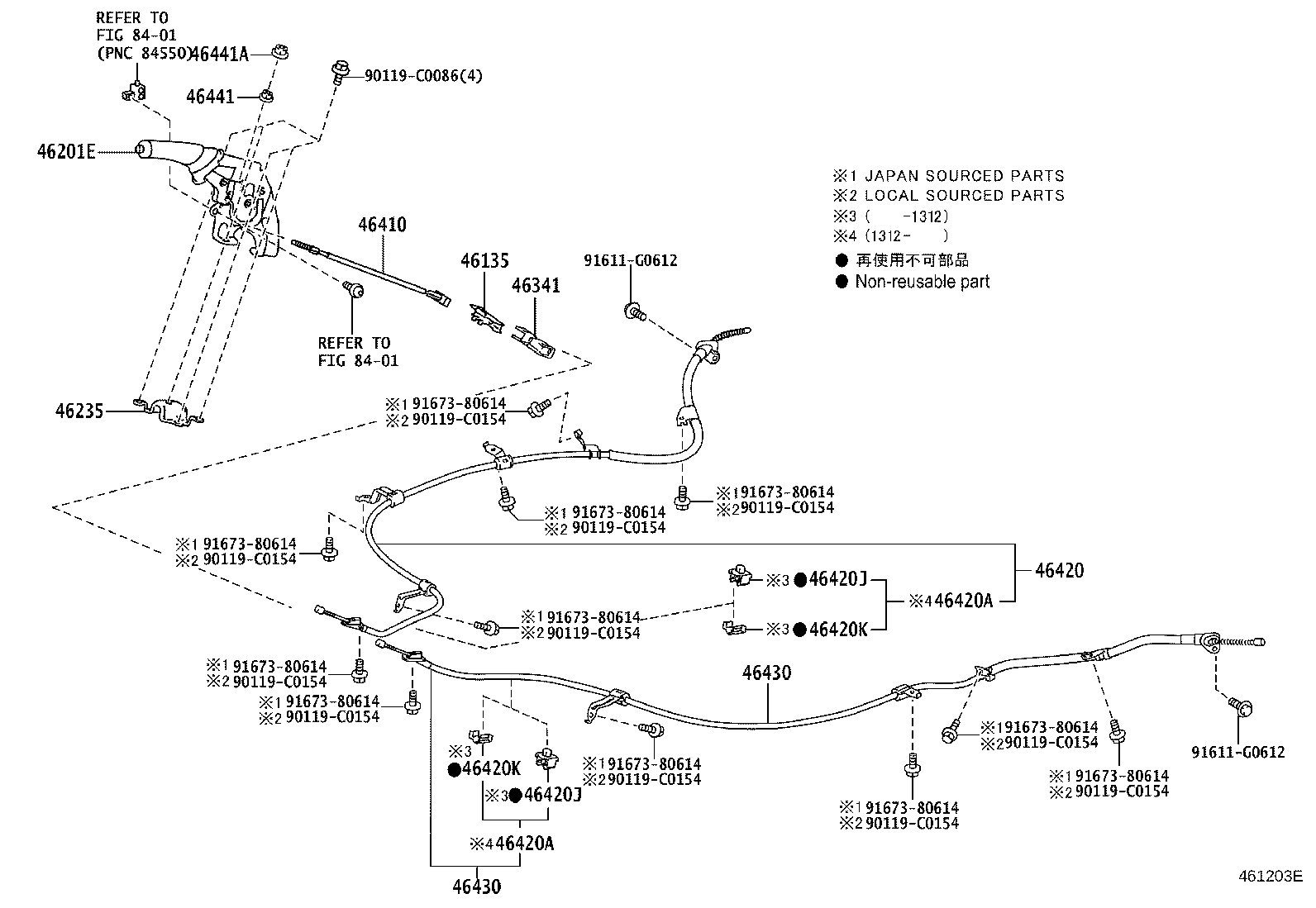 46135-02090 STOPPER, PARKING BRAKE CABLE END product image