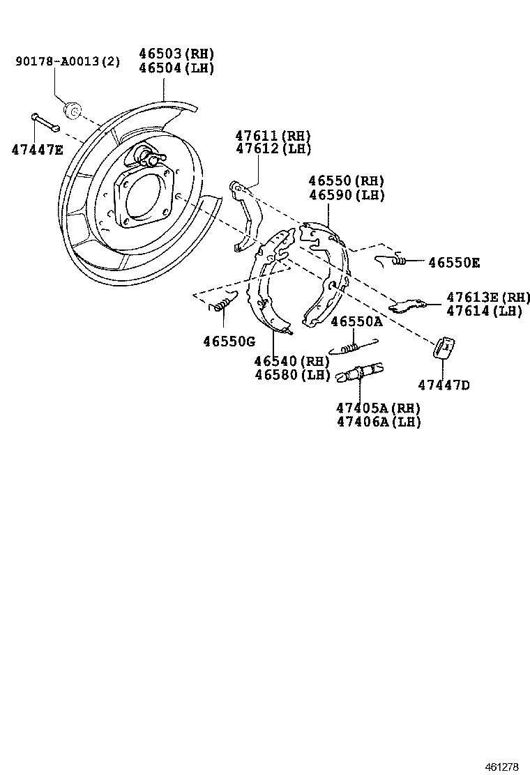 46411-0R010 CLAMP(FOR PARKING BRAKE FRONT CABLE) product image