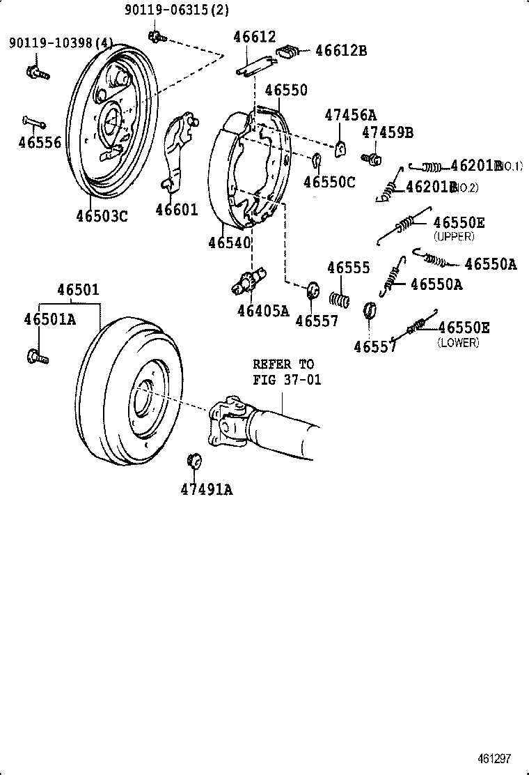 46464-36030 PLATE, CABLE CLAMP SUPPORT product image