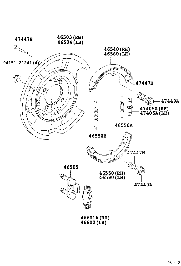 46200-30410 PEDAL ASSY, PARKING BRAKE CONTROL product image