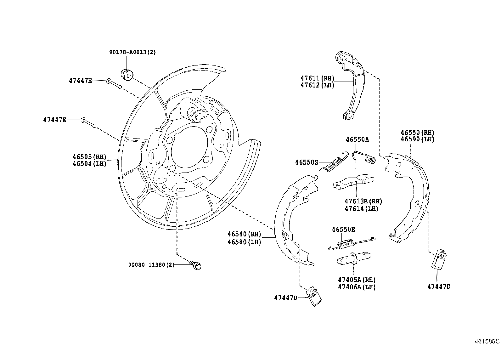 46252-06030 PAD, PARKING PEDAL product image