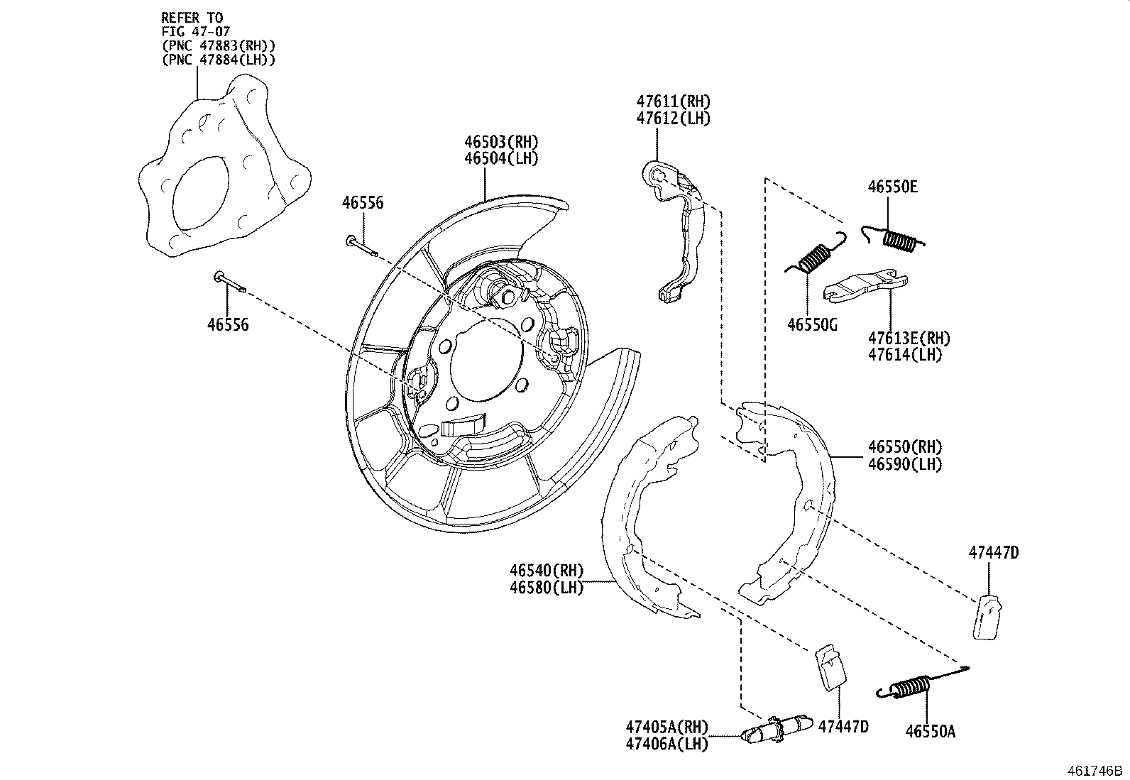46451-0A110 BRACKET, CABLE SUPPORT product image