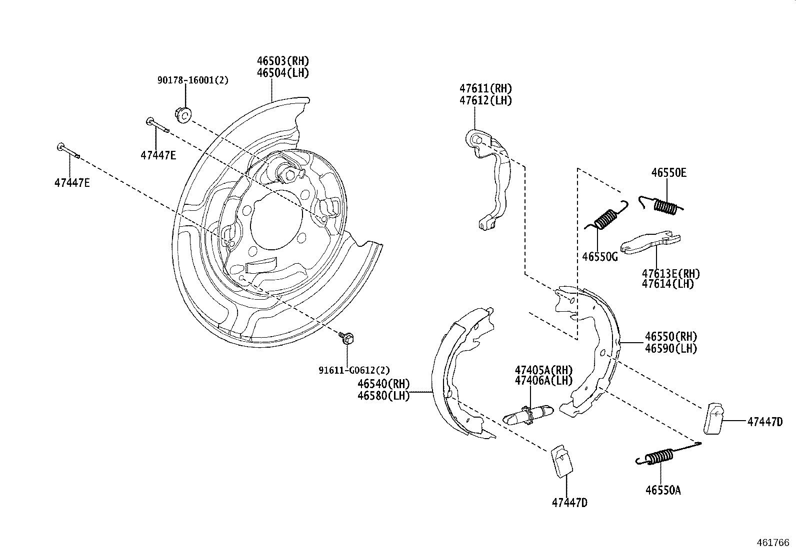 46334-K0010 PROTECTOR, INTERMEDIATE LEVER product image