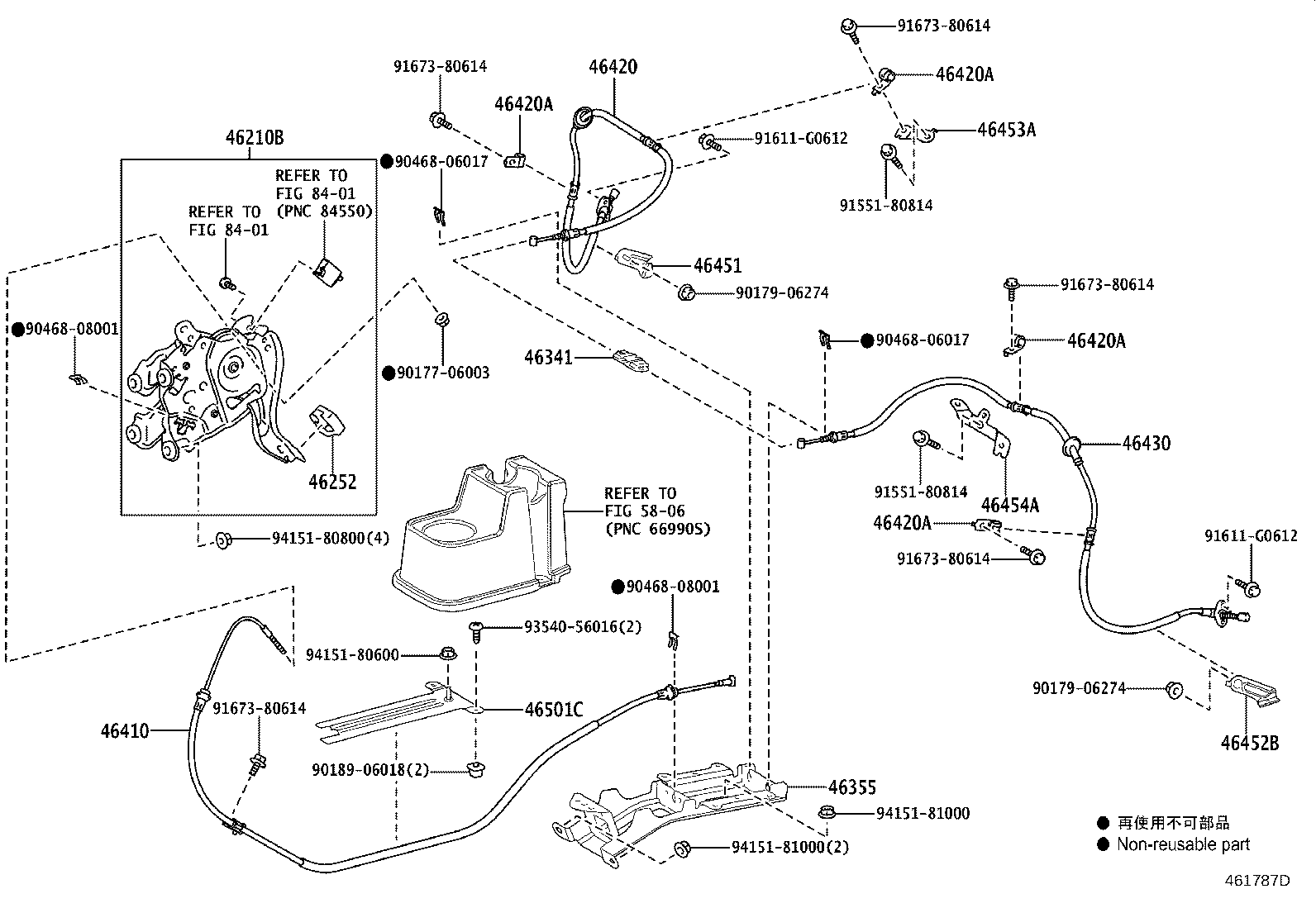 46452-55010 BRACKET, CABLE SUPPORT, NO.2 product image