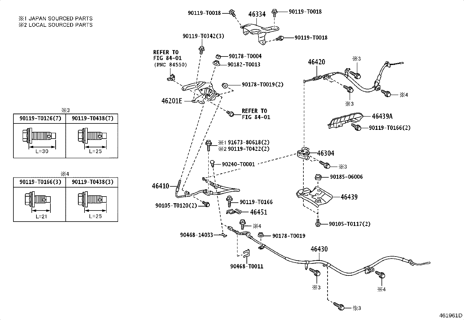 46451-0K051 BRACKET, CABLE SUPPORT product image