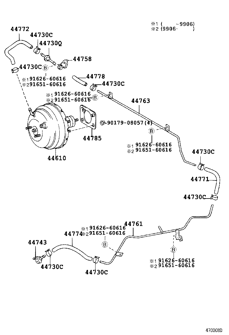 44610-60880 BOOSTER ASSY, BRAKE product image