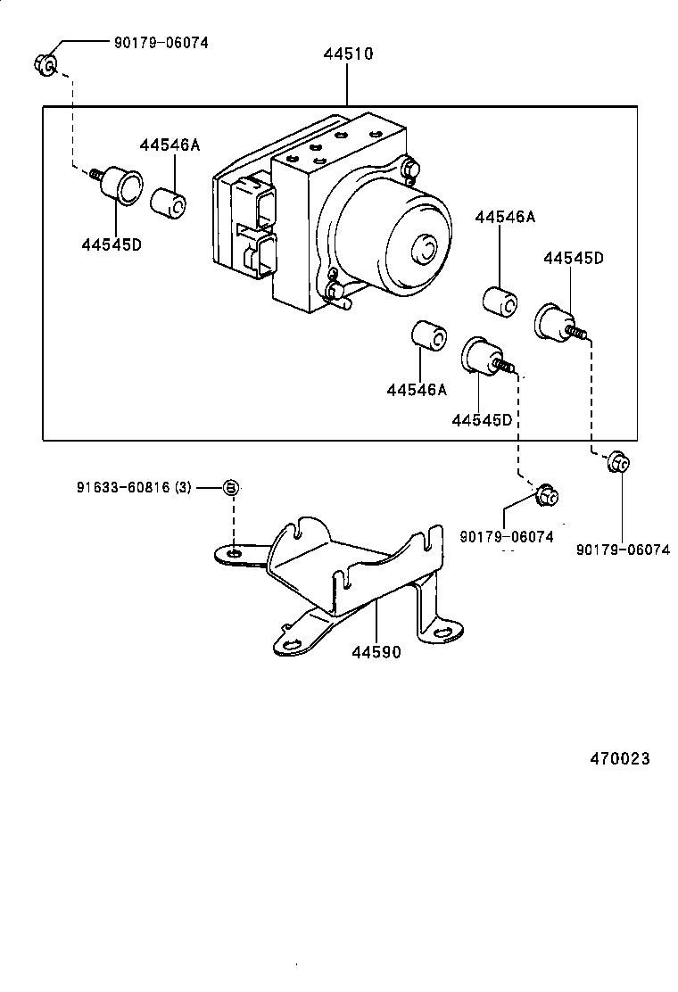 44510-60020 ACTUATOR ASSY, BRAKE product image