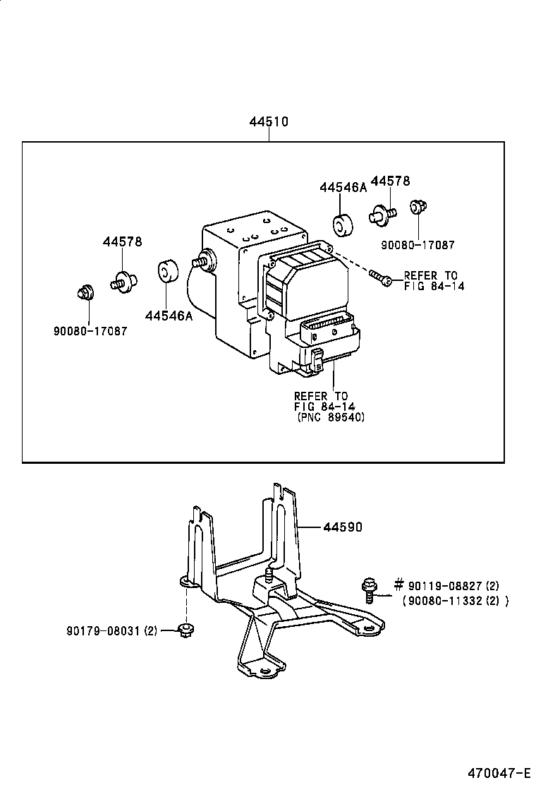 44050-06041 ACTUATOR ASSY, BRAKE product image