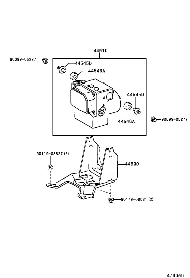 47150-12260 VALVE ASSY, PROPORTIONING product image
