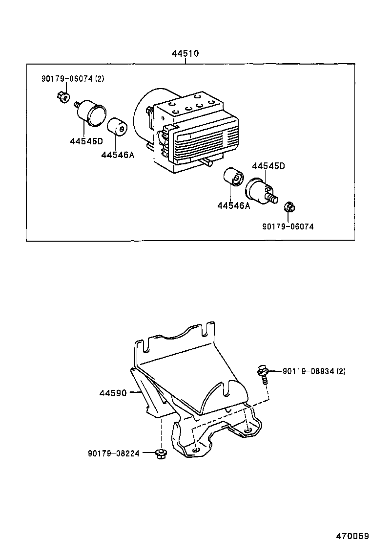 44510-20150 ACTUATOR ASSY, BRAKE product image