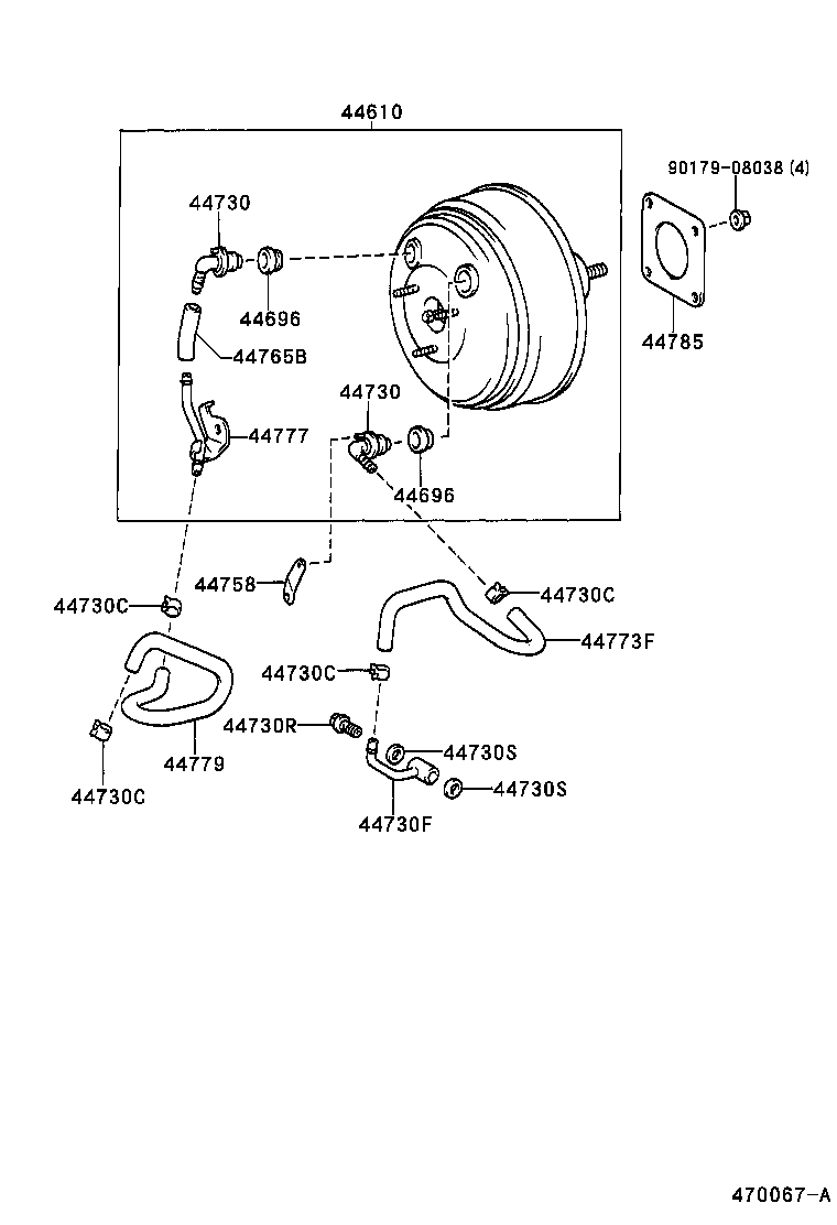 44610-2D810 BOOSTER ASSY, BRAKE product image