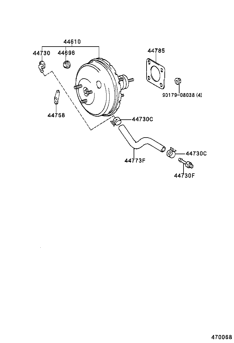 44610-2D810 BOOSTER ASSY, BRAKE product image