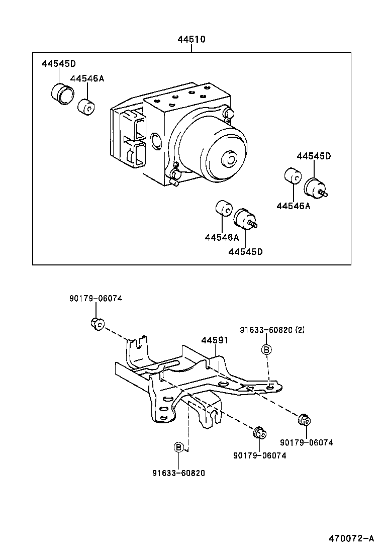 44050-21030 ACTUATOR ASSY, BRAKE product image