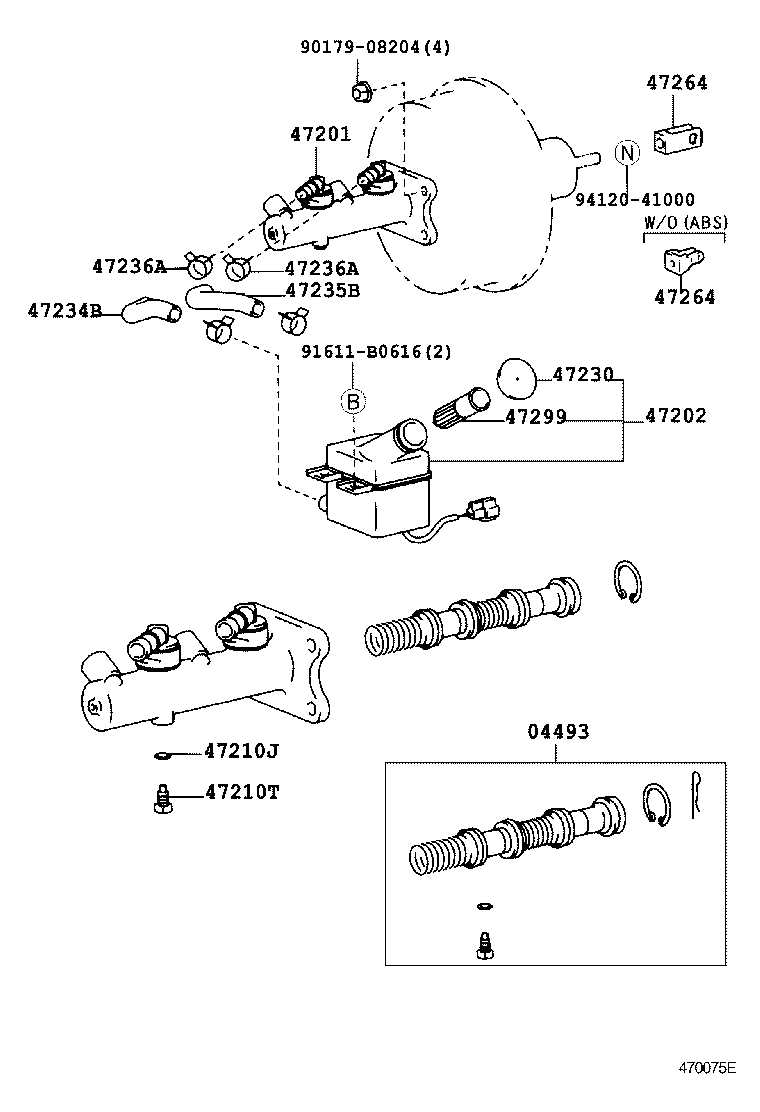 47220-26210 RESERVOIR SUB-ASSY, BRAKE MASTER CYLINDER product image