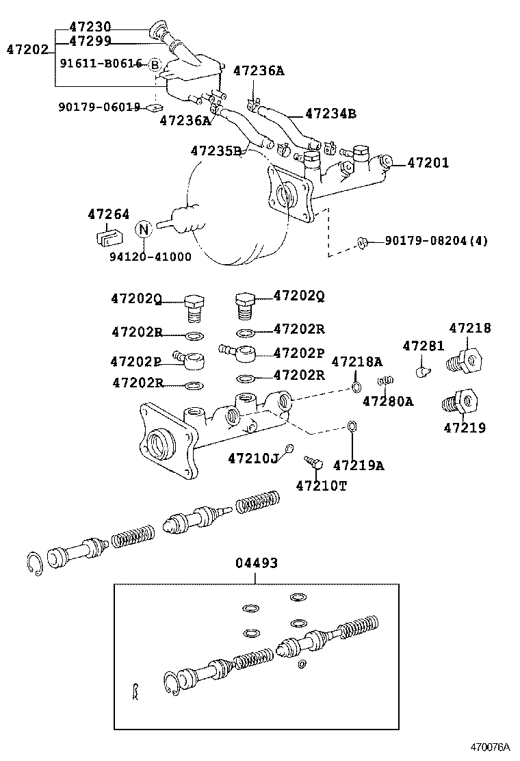 47220-26210 RESERVOIR SUB-ASSY, BRAKE MASTER CYLINDER product image