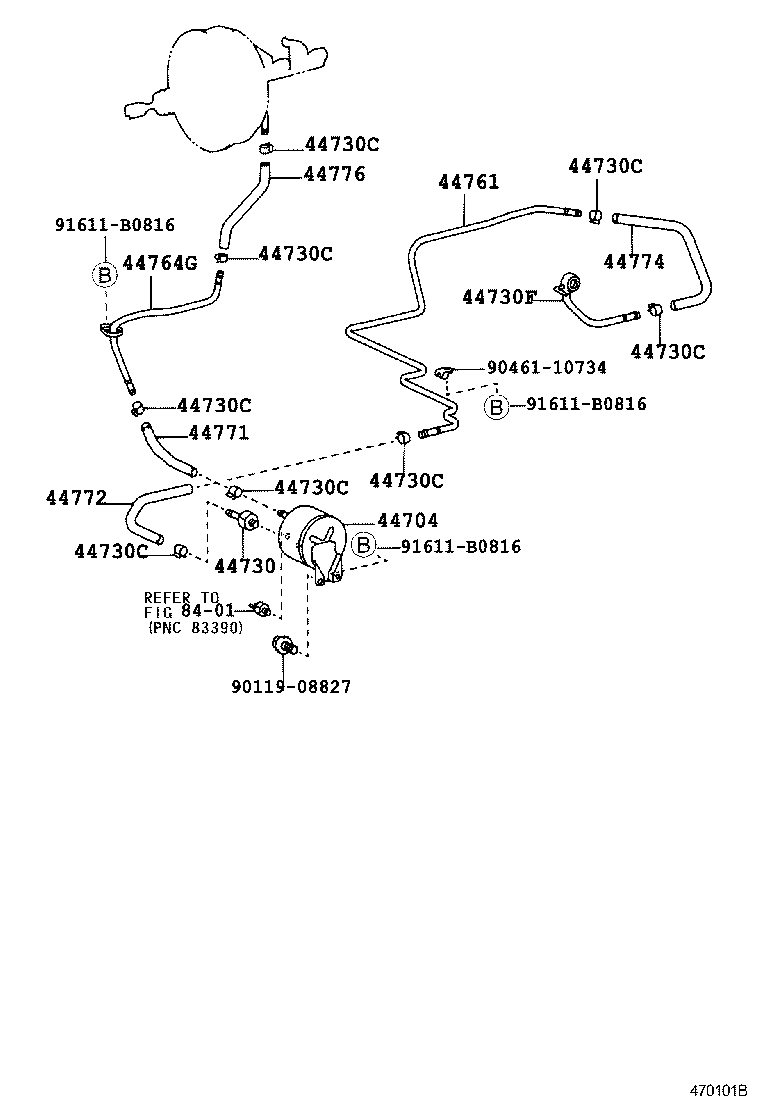 04443-26440 BOOSTER KIT, BRAKE product image