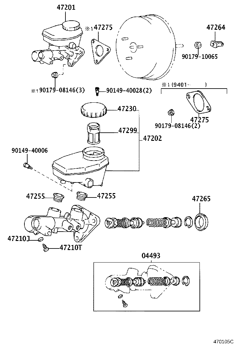 47220-24020 RESERVOIR SUB-ASSY, BRAKE MASTER CYLINDER product image