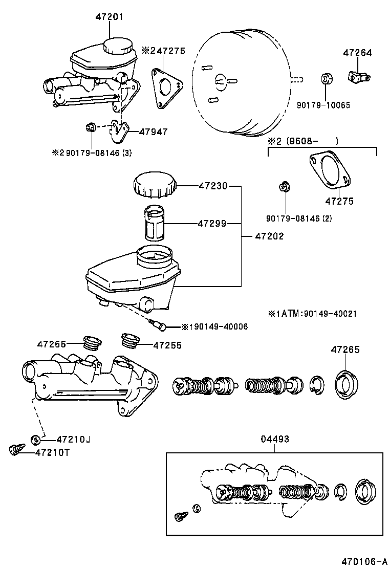 47220-24010 RESERVOIR SUB-ASSY, BRAKE MASTER CYLINDER product image