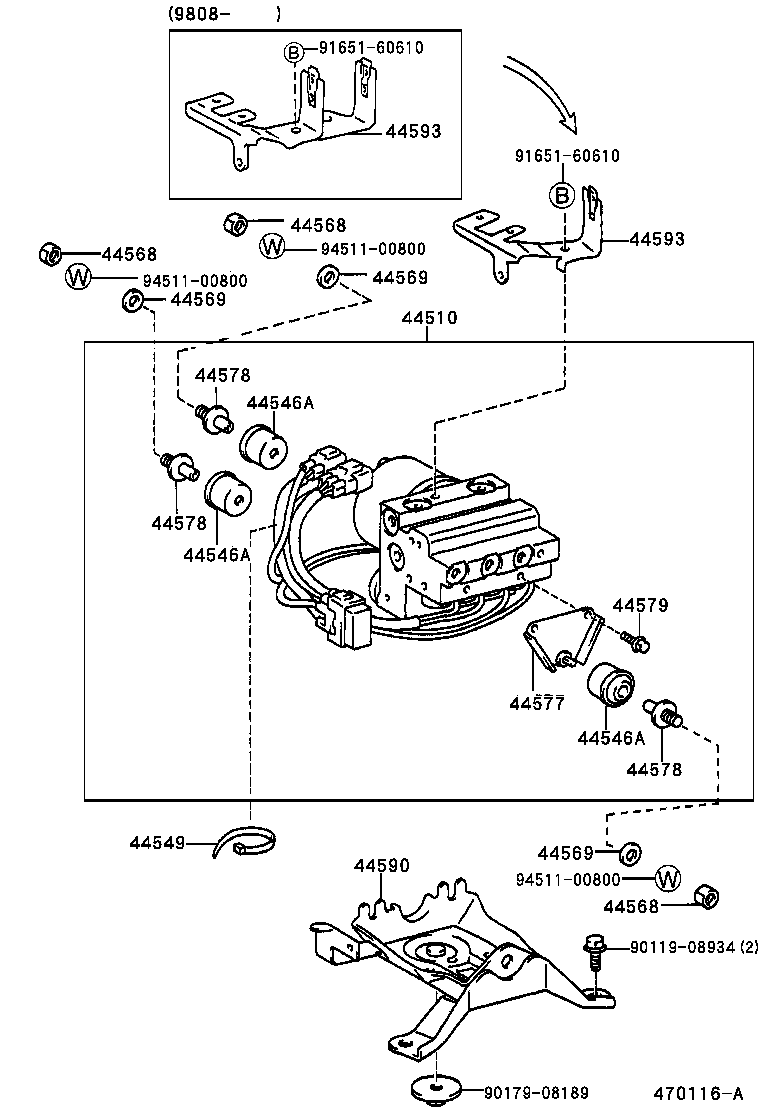 44510-10060 ACTUATOR ASSY, BRAKE product image