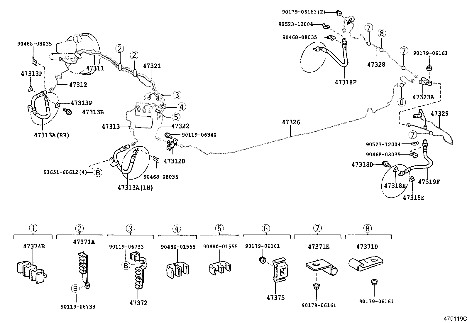 44589-24010 WAY, NO.1(FOR BRAKE ACTUATOR) product image