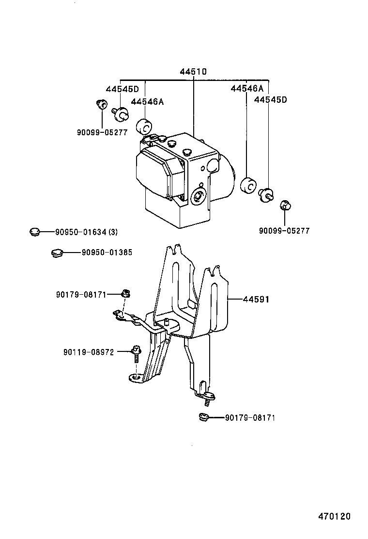 44589-24010 WAY, NO.1(FOR BRAKE ACTUATOR) product image
