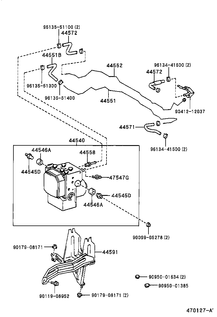 44589-24020 WAY, NO.1(FOR BRAKE ACTUATOR) product image