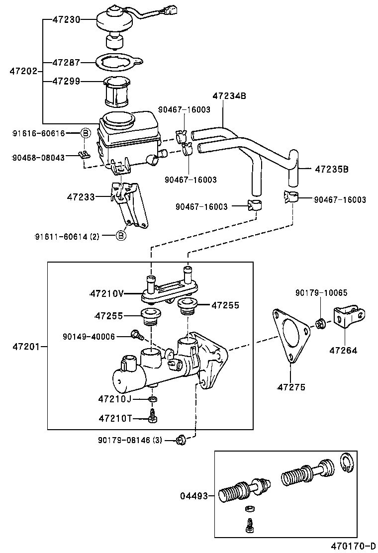 47220-44020 RESERVOIR SUB-ASSY, BRAKE MASTER CYLINDER product image