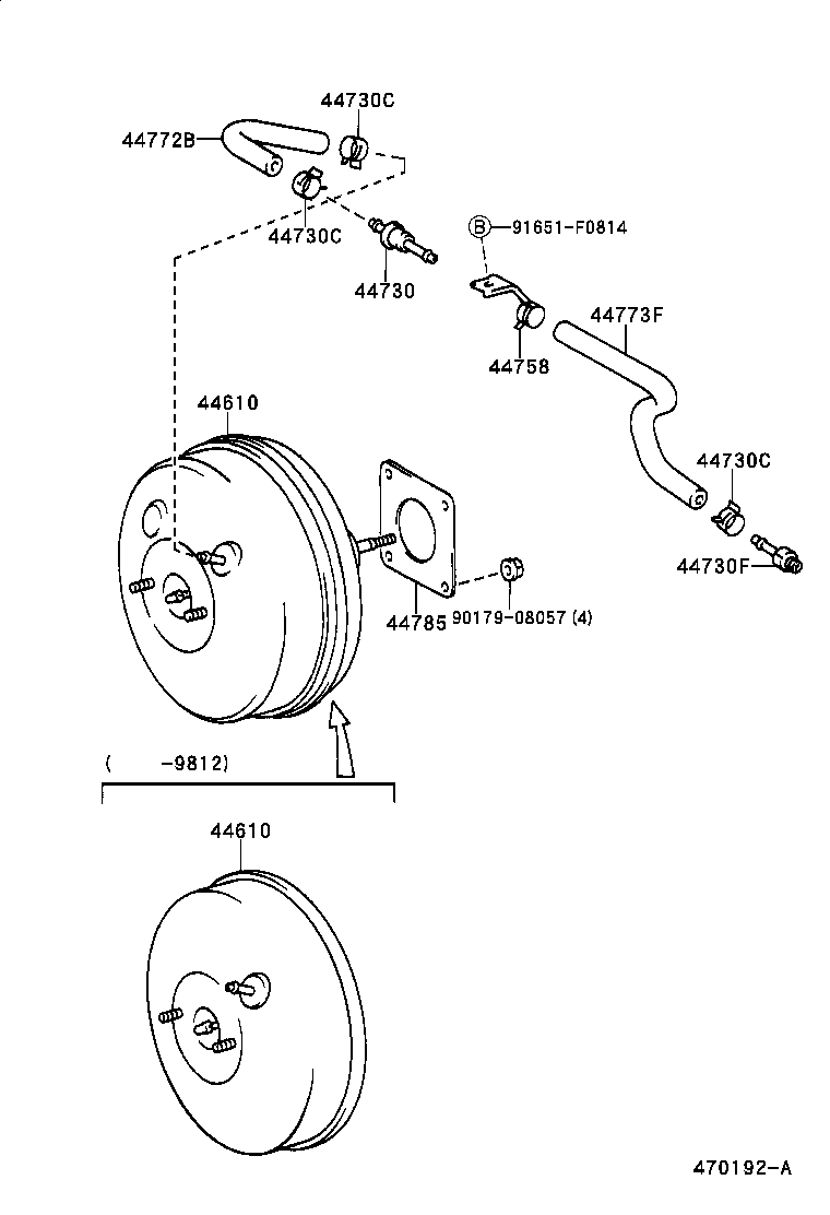 44610-2J030 BOOSTER ASSY, BRAKE product image