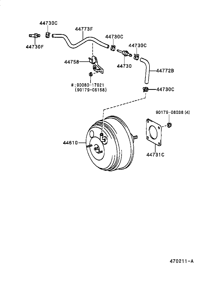 44610-06150 BOOSTER ASSY, BRAKE product image