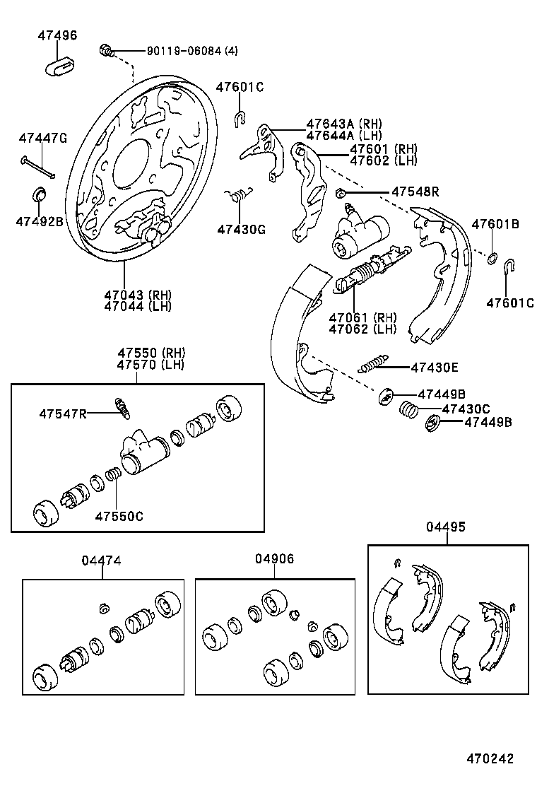 47550-02080 CYLINDER ASSY, REAR WHEEL BRAKE(FOR RH, FRONT OR UPPER) product image