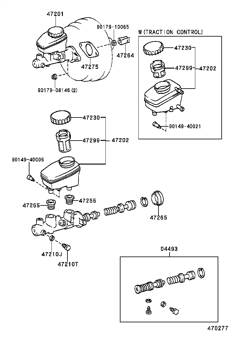 47220-50120 RESERVOIR SUB-ASSY, BRAKE MASTER CYLINDER product image