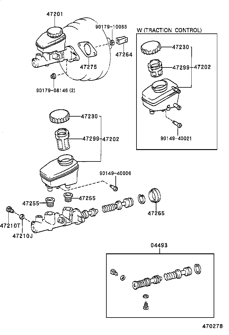 47220-50120 RESERVOIR SUB-ASSY, BRAKE MASTER CYLINDER product image