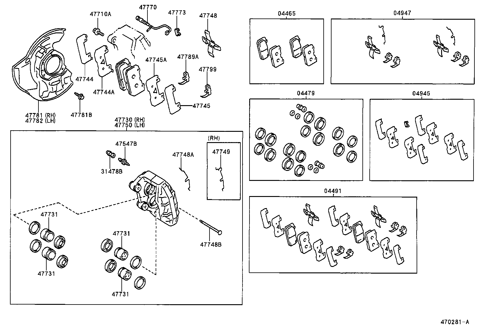 04465-50161 PAD KIT, DISC BRAKE, FRONT product image