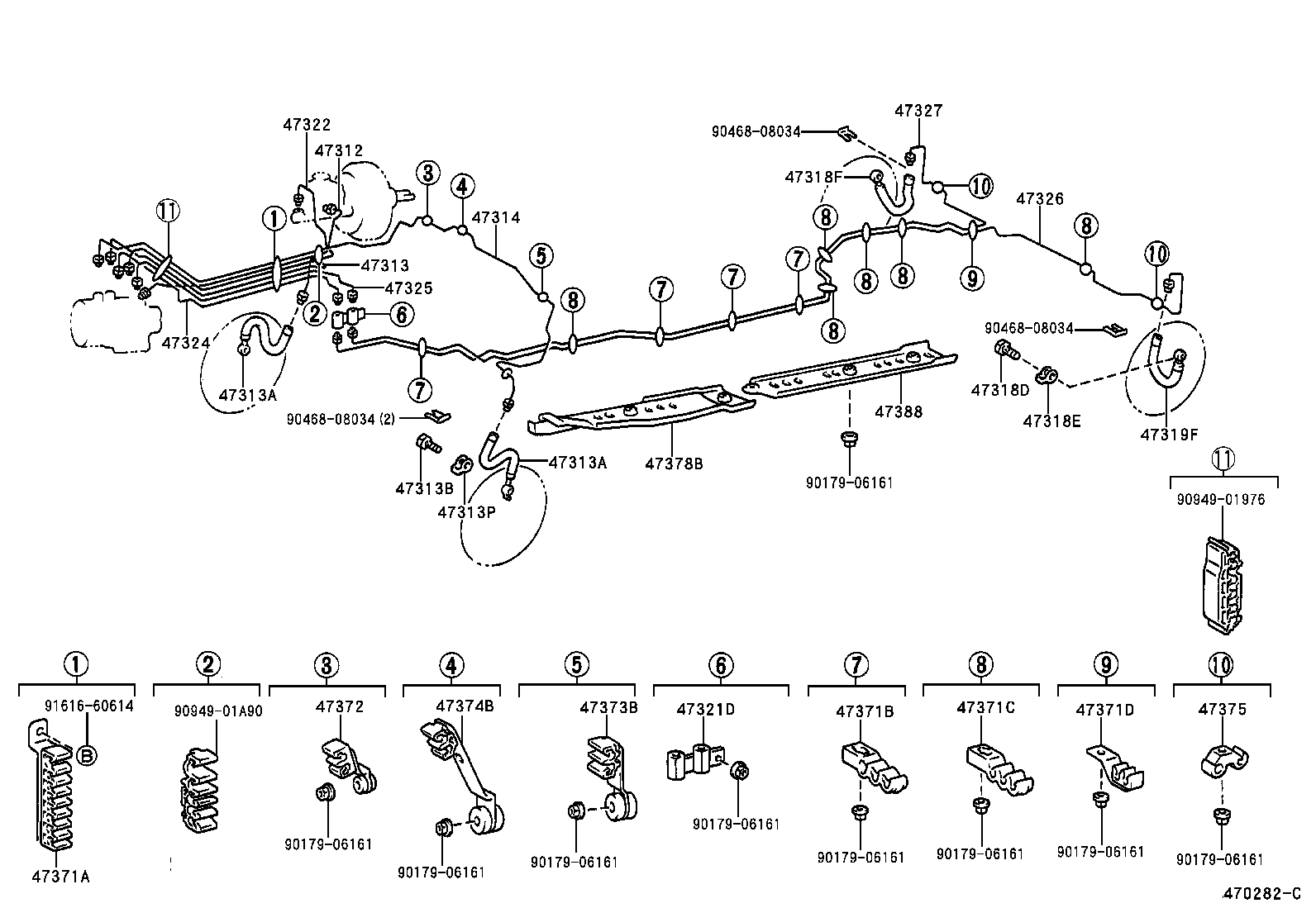 44510-50050 ACTUATOR ASSY, BRAKE product image