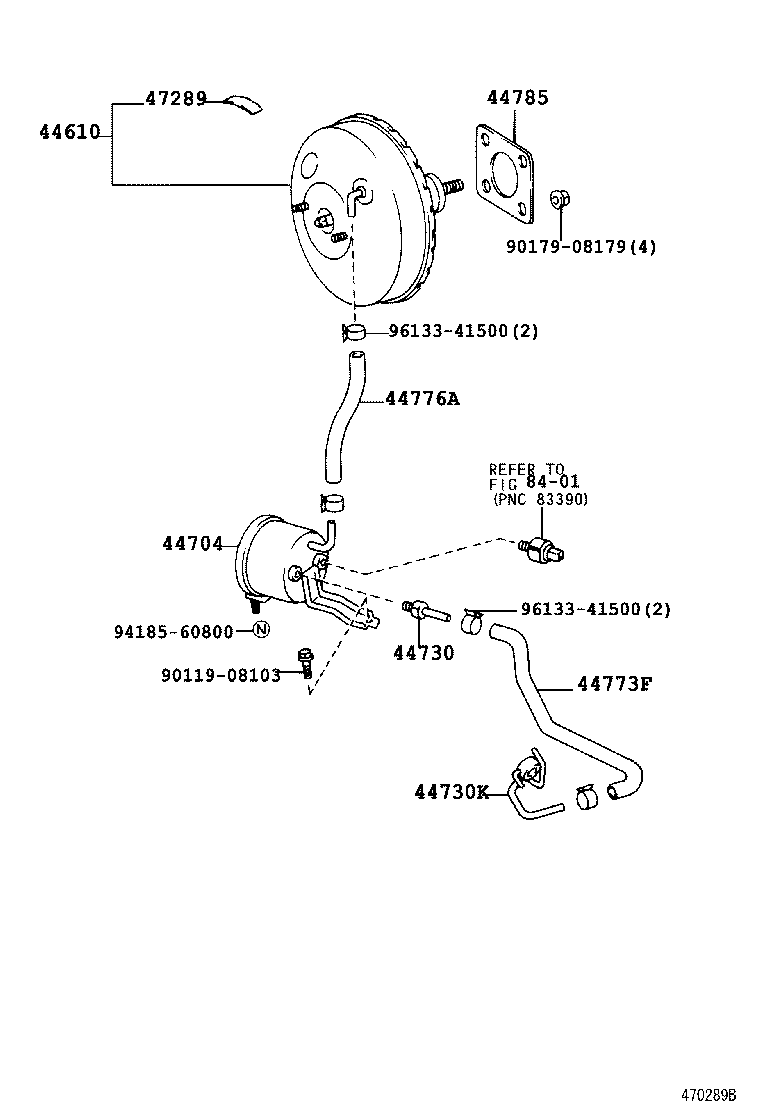 44610-26530 BOOSTER ASSY, BRAKE product image