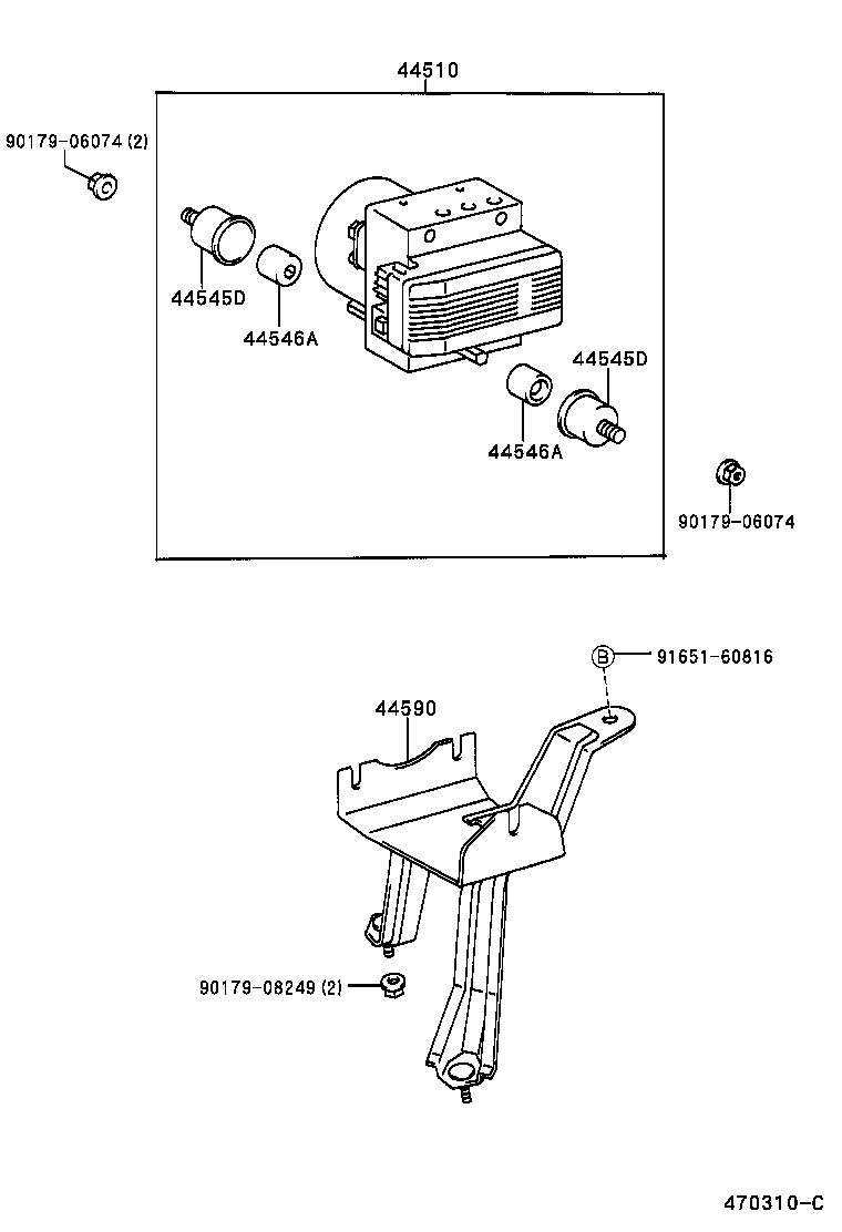 44050-26020 ACTUATOR ASSY, BRAKE product image