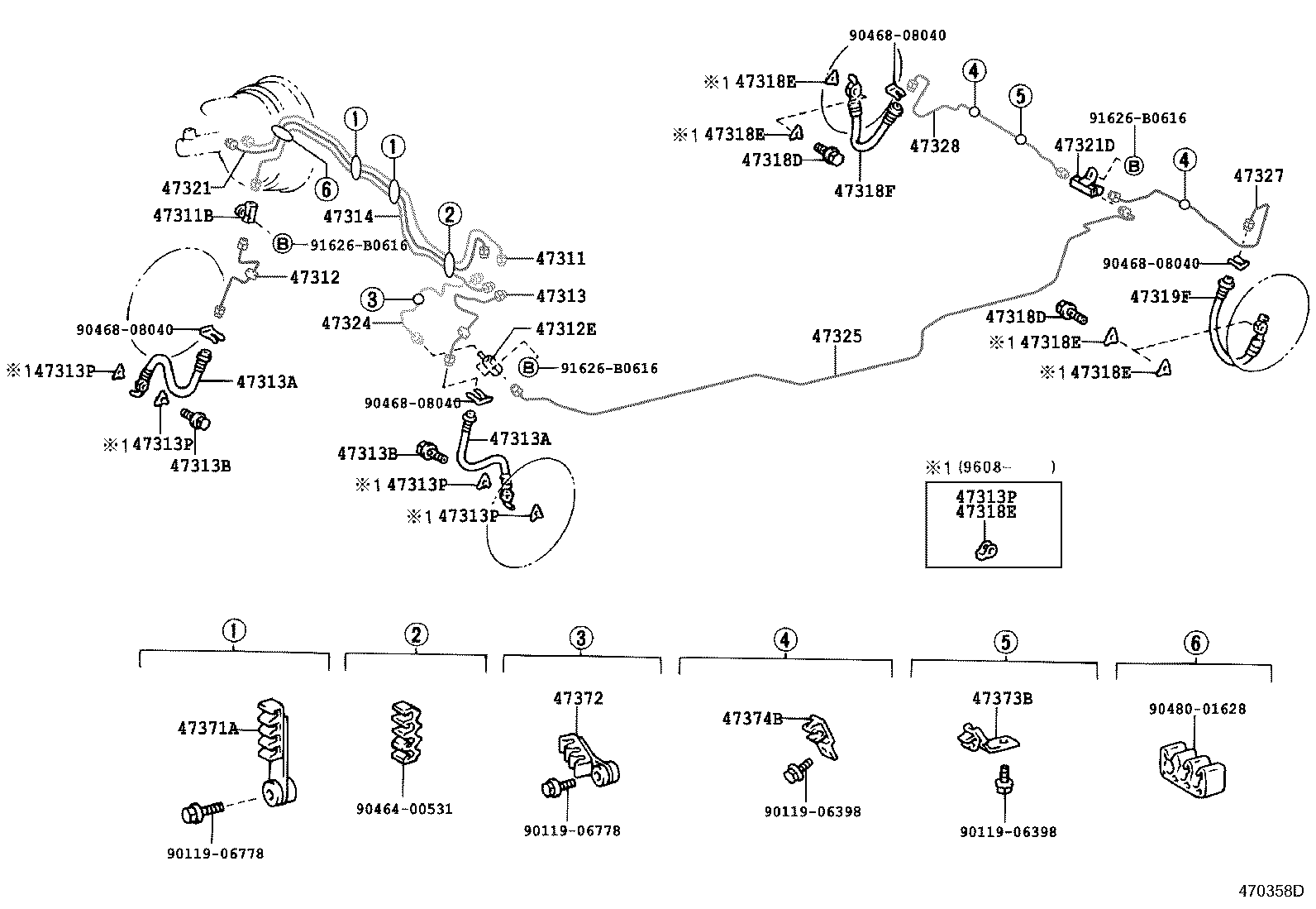 44590-30050 BRACKET ASSY, BRAKE ACTUATOR product image